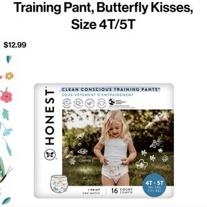 The Honest Company Kids Training Pants - Butterfly Kisses